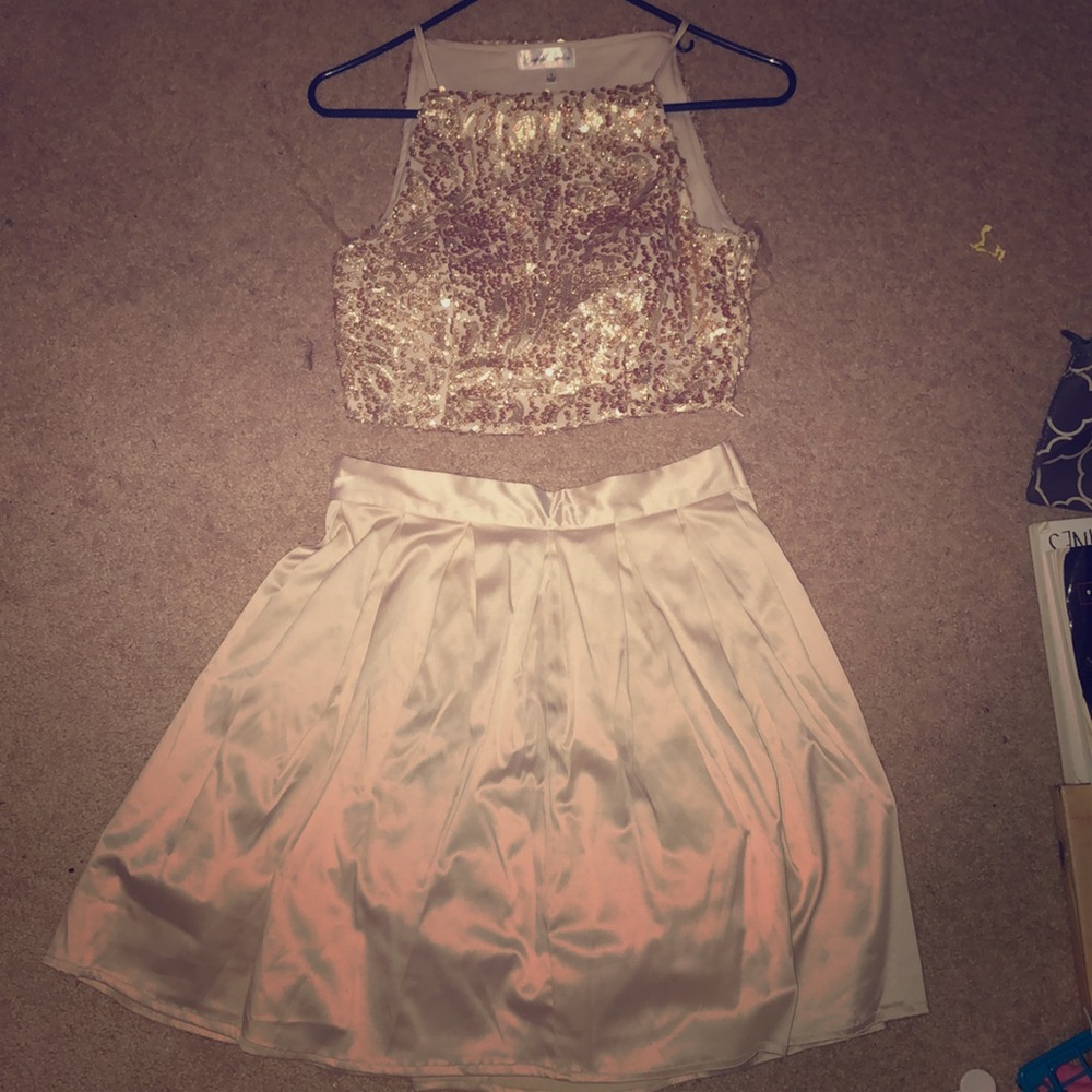 Two piece formal dress